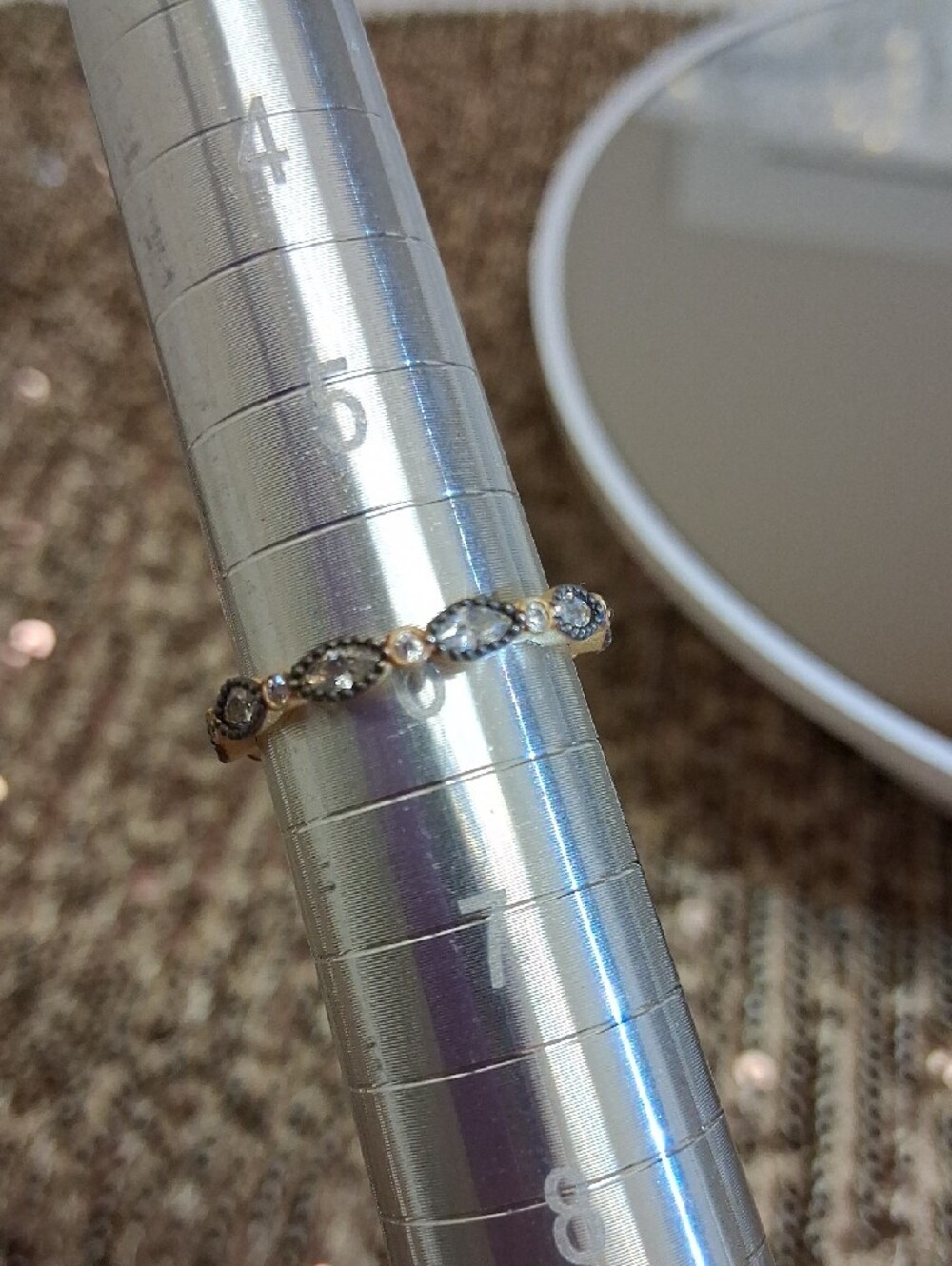 3 Piece Eternity Stacking Ring Set - Picture 3 of 5